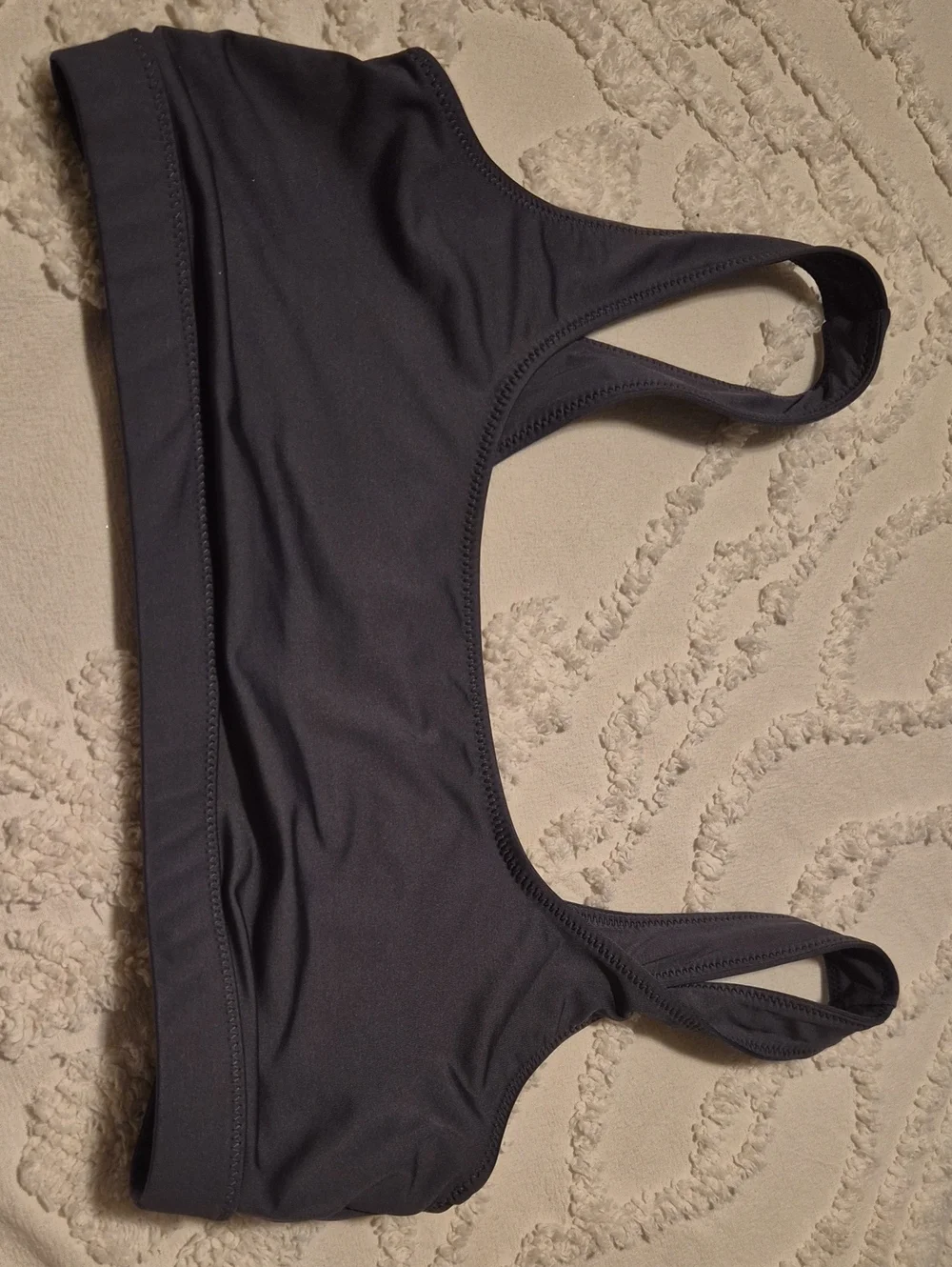 SKIMS Two-Piece Swim Set with Matching Skirt | Gray | Size Medium | NWOT